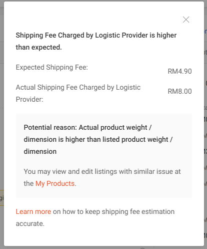 Shopee Overcharged Fee3