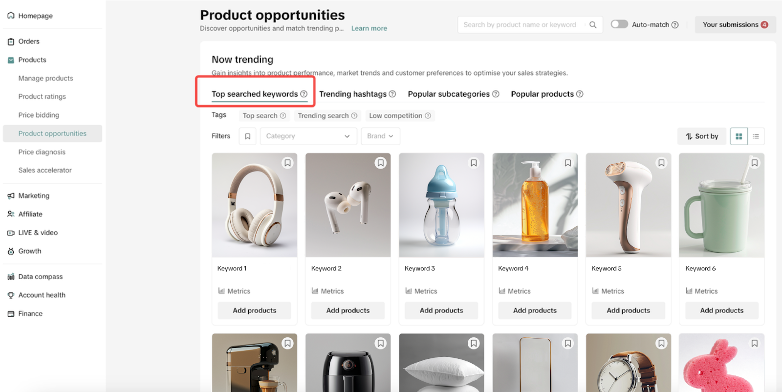 tiktok shop product opportunities2