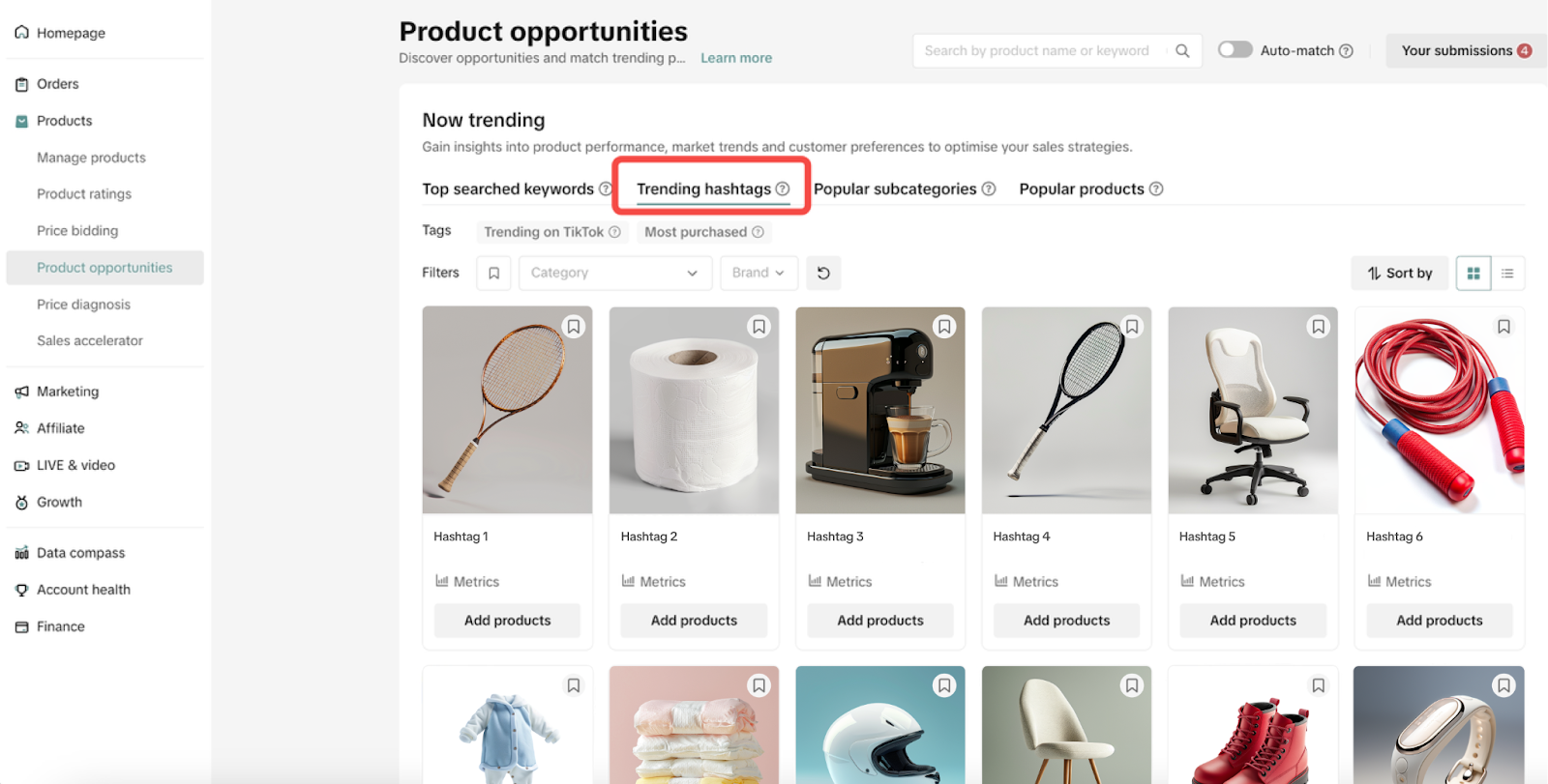 tiktok shop product opportunities3