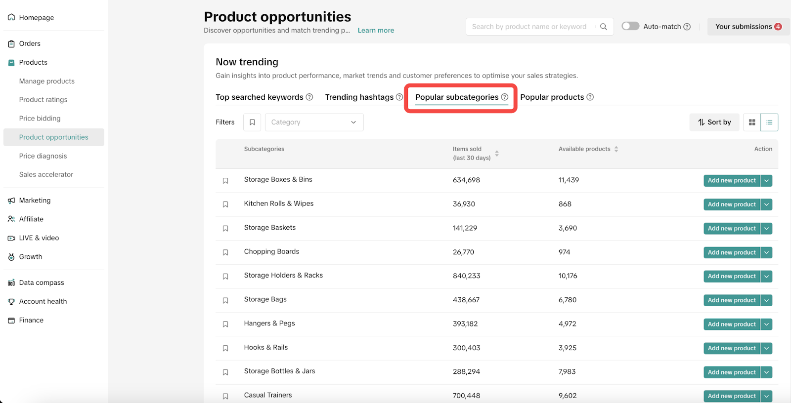 tiktok shop product opportunities3