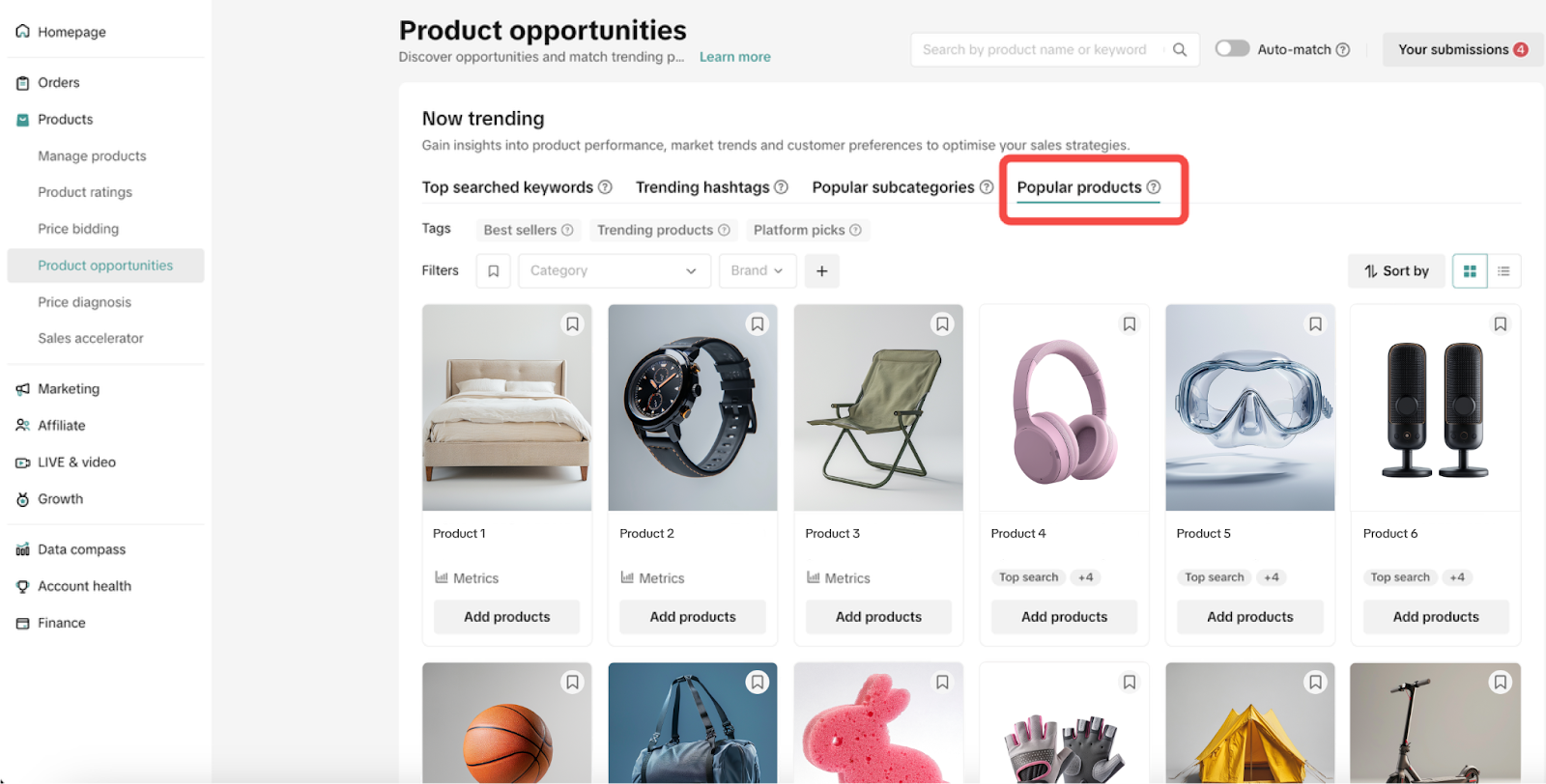 tiktok shop product opportunities4