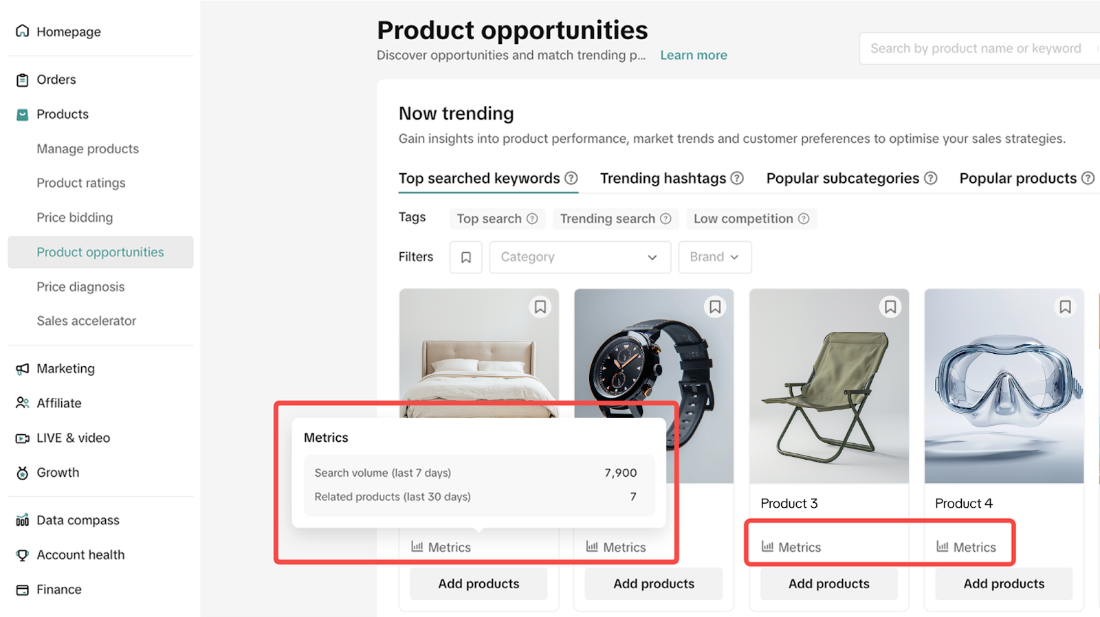tiktok shop product opportunities7