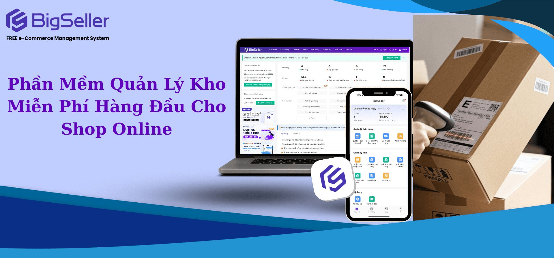 Phần mềm quản lý kho miễn phí hàng đầu cho chủ shop online