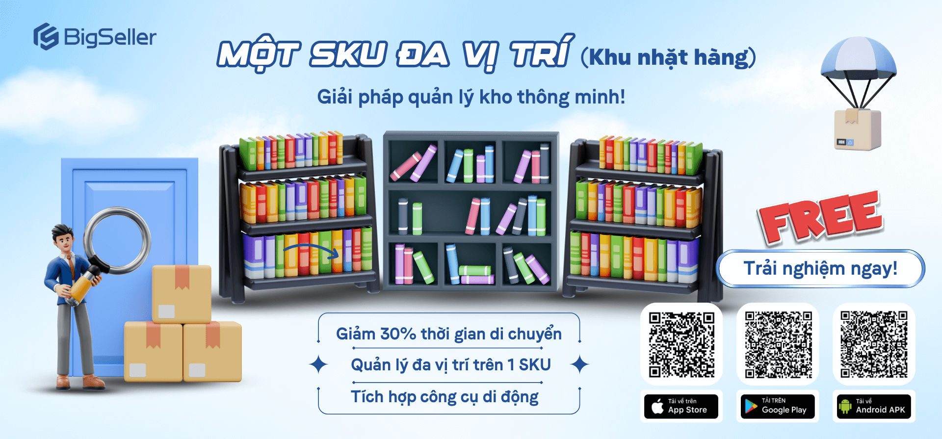 App quản lý kho miễn phí BigSeller