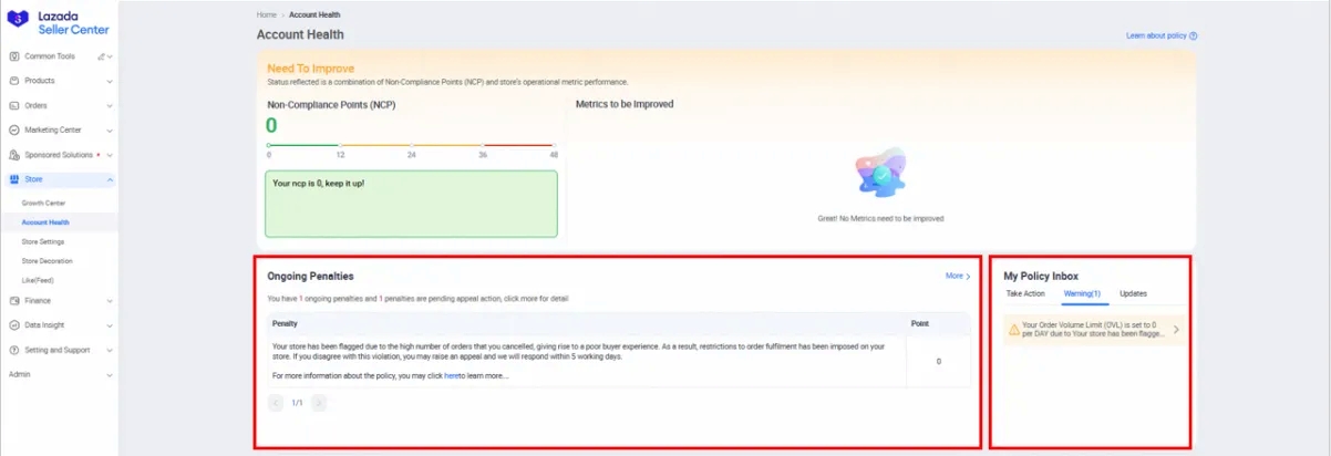 seller lazada malaysia order volume limit5
