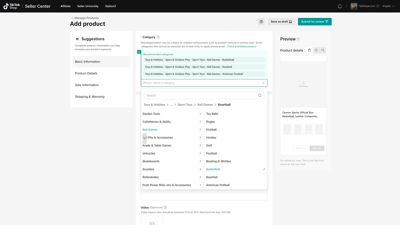 tiktok shop product category4