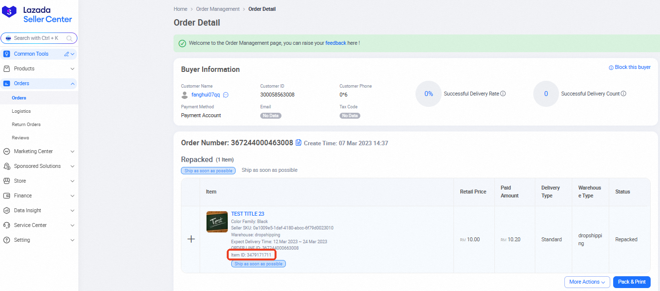 seller lazada malaysia claim rejection2