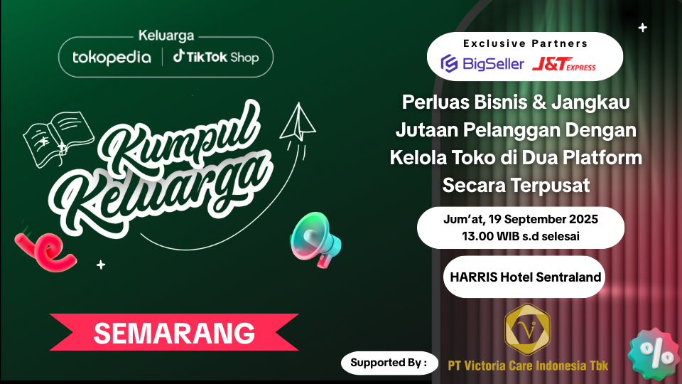 kumpul keluarga tiktok shop tokopedia x bigseller di semarang