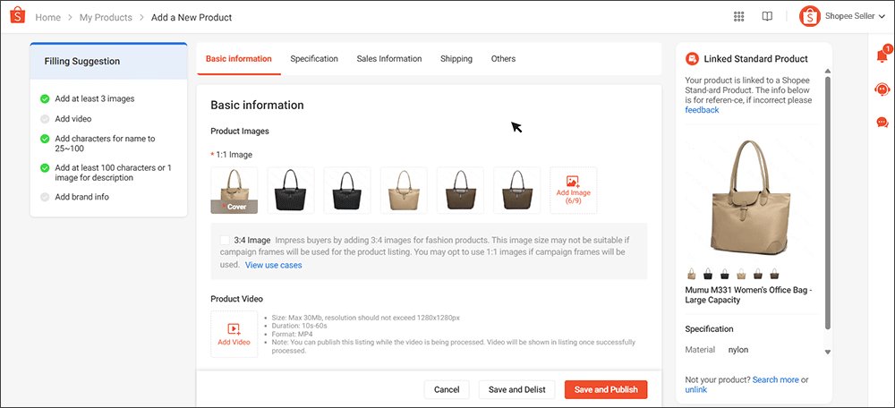 shopee standard product ssp4