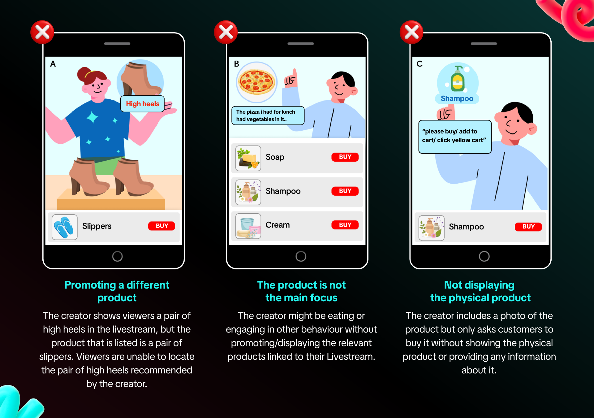 tiktok shop irrelevant promotional content