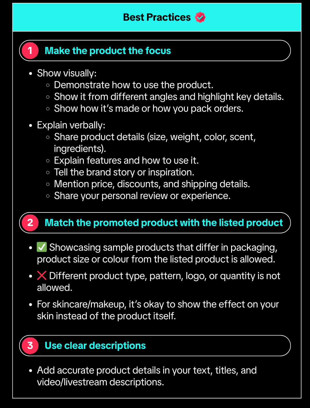 tiktok shop irrelevant promotional content2