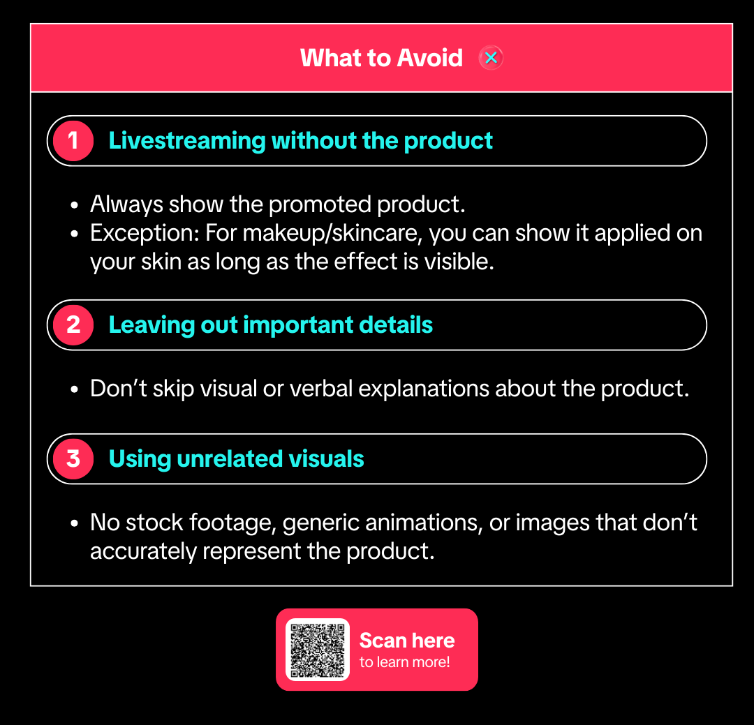 tiktok shop irrelevant promotional content3