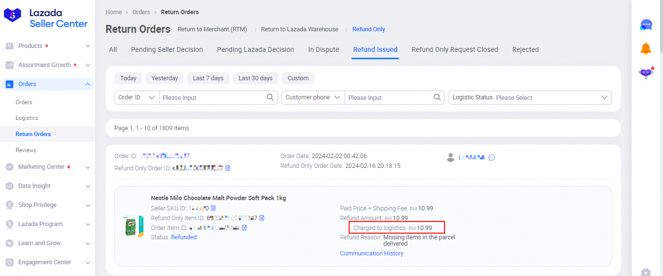 seller lazada malaysia refund only5