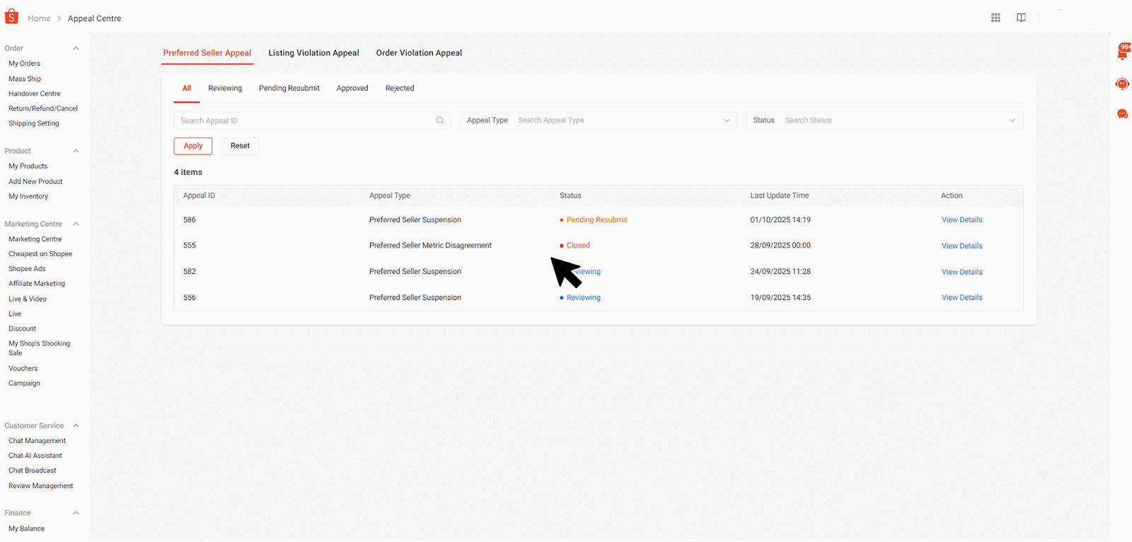 shopee preferred seller appeal4