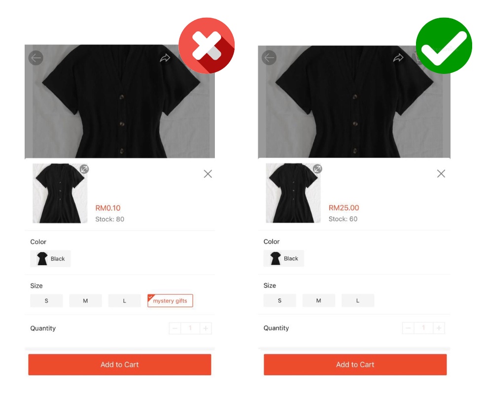 shopee seller price spam