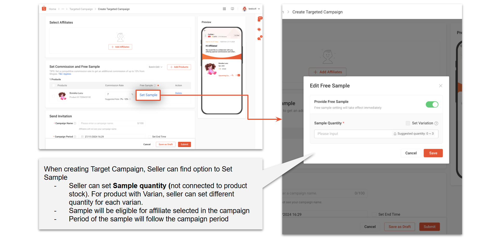 shopee seller free samples2