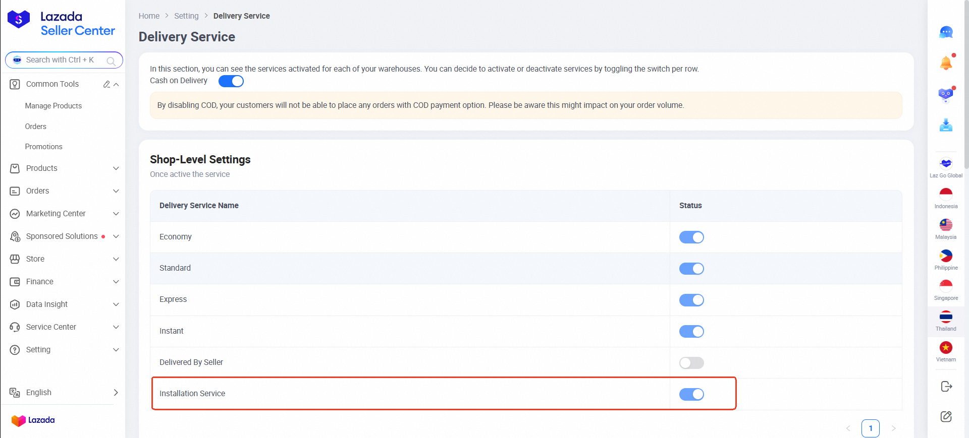 seller lazada malaysia installation service2