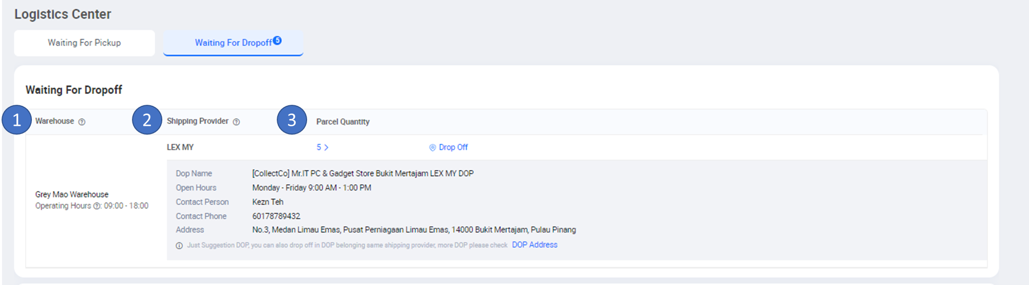 lazada pickup drop-off seller5