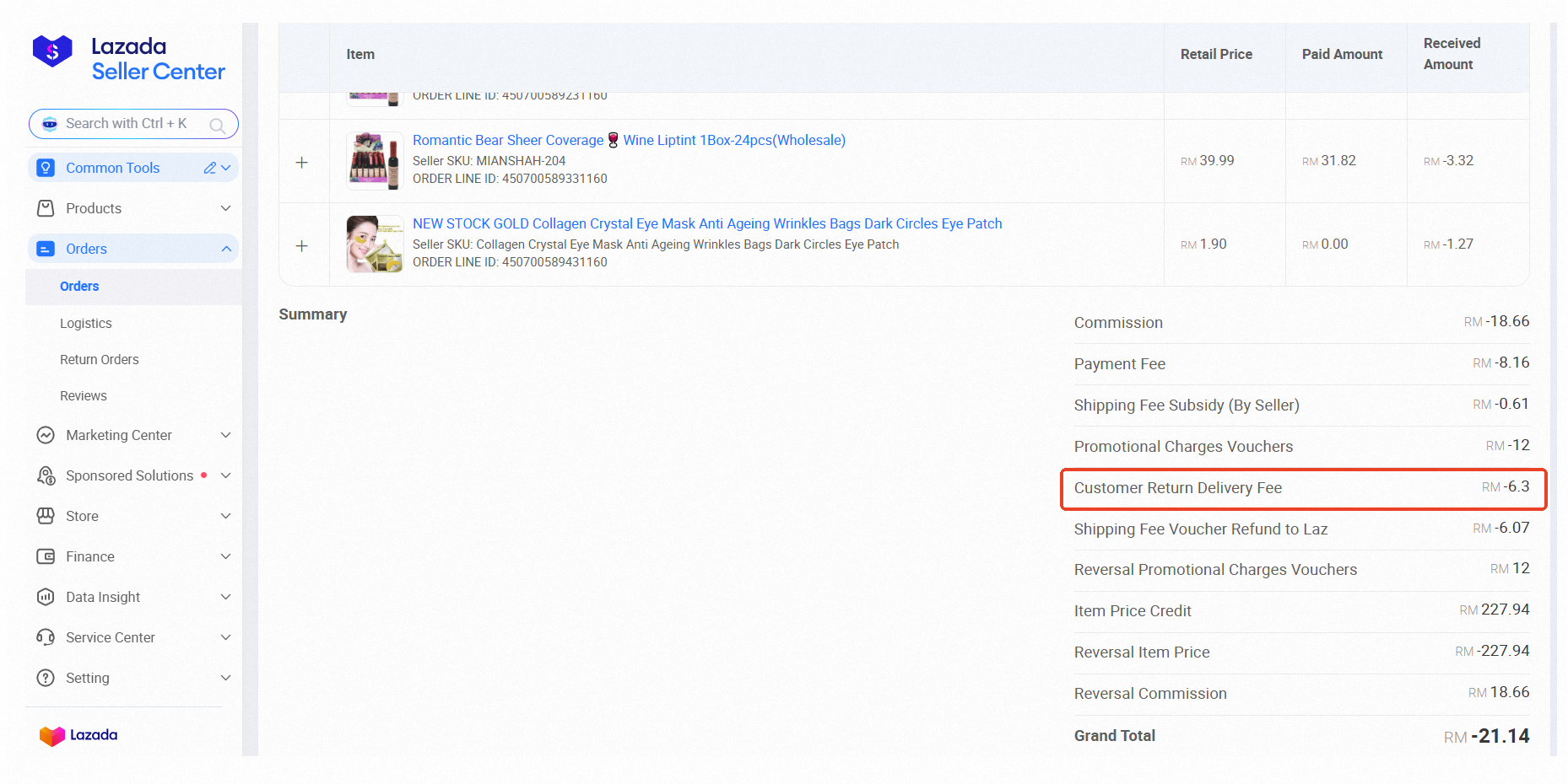 lazada return shipping fee2