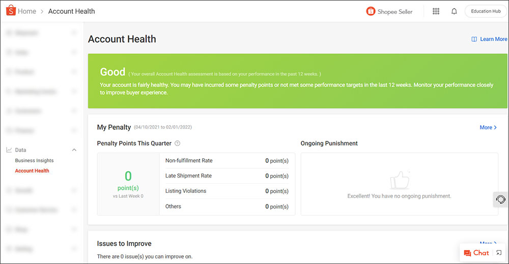 Maintaining good account health | Shopee PH Seller Education Hub