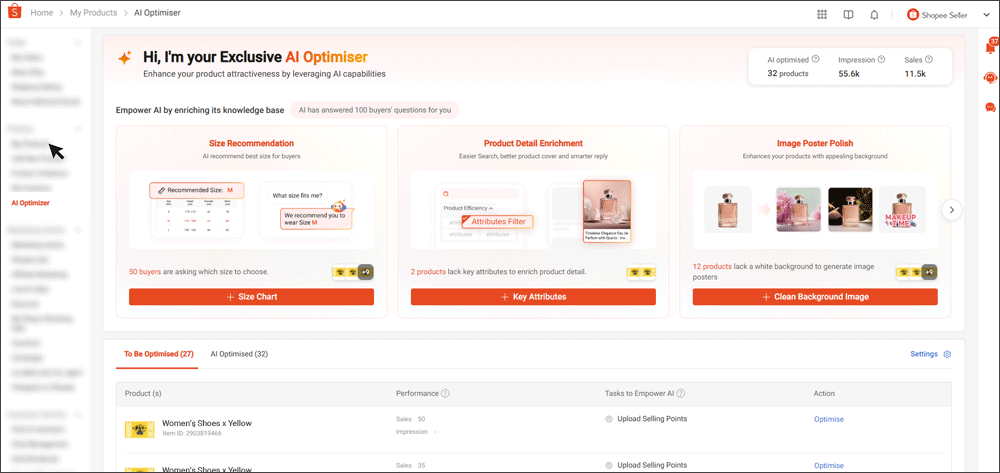 shopee product AI optimiser2