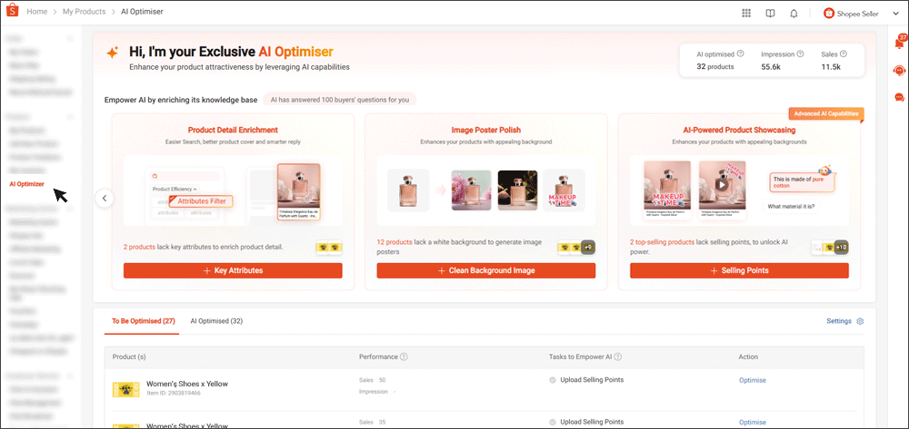 shopee product AI optimiser5