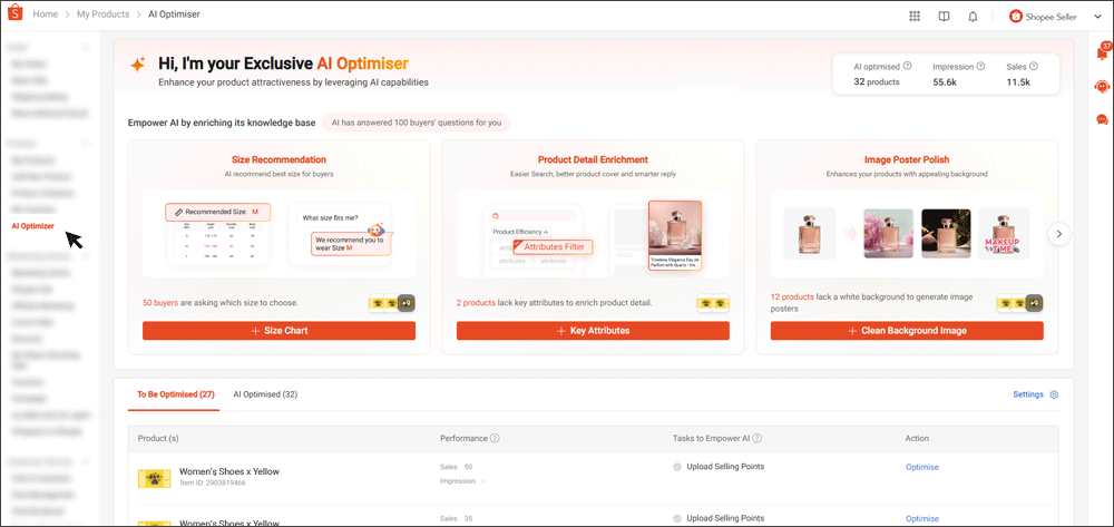 shopee product AI optimiser6
