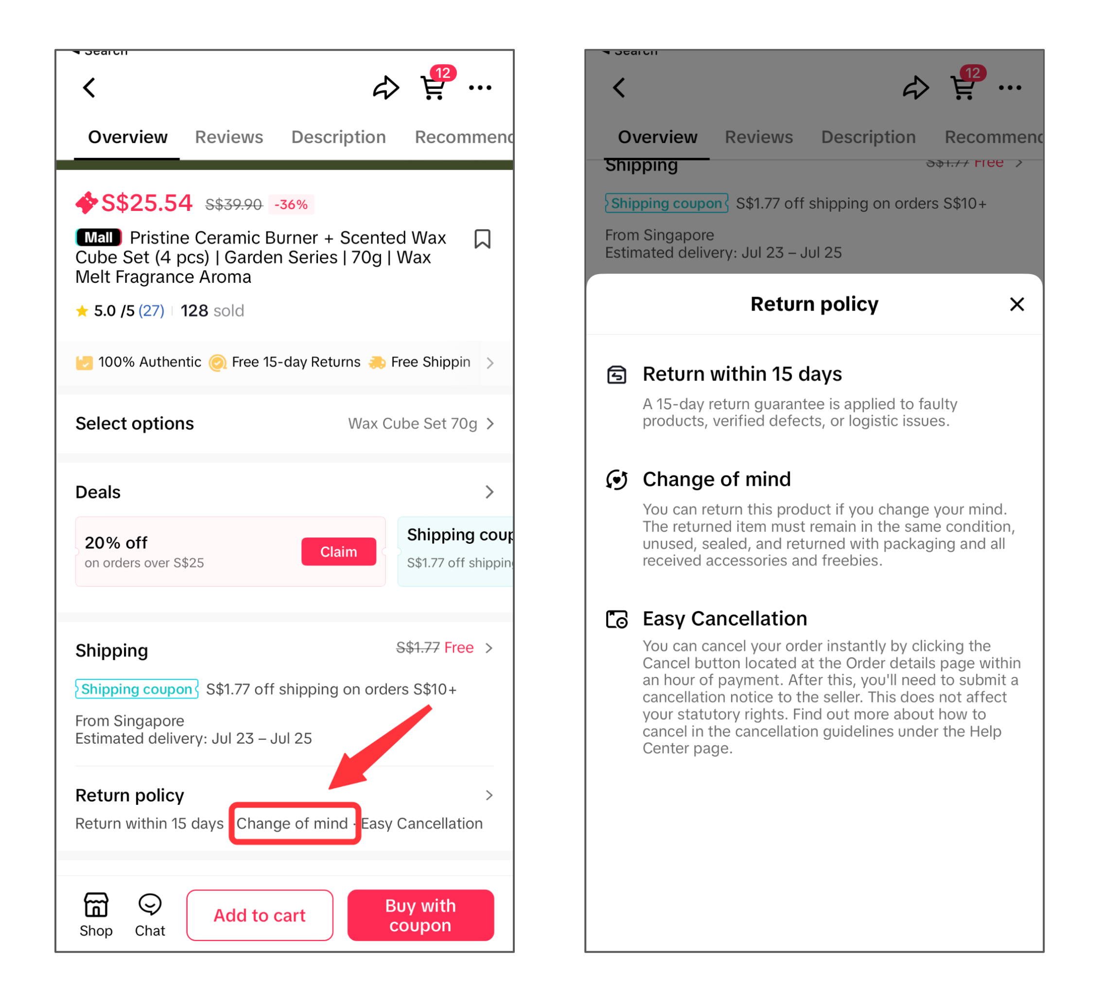 tiktok shop change of mind 2026