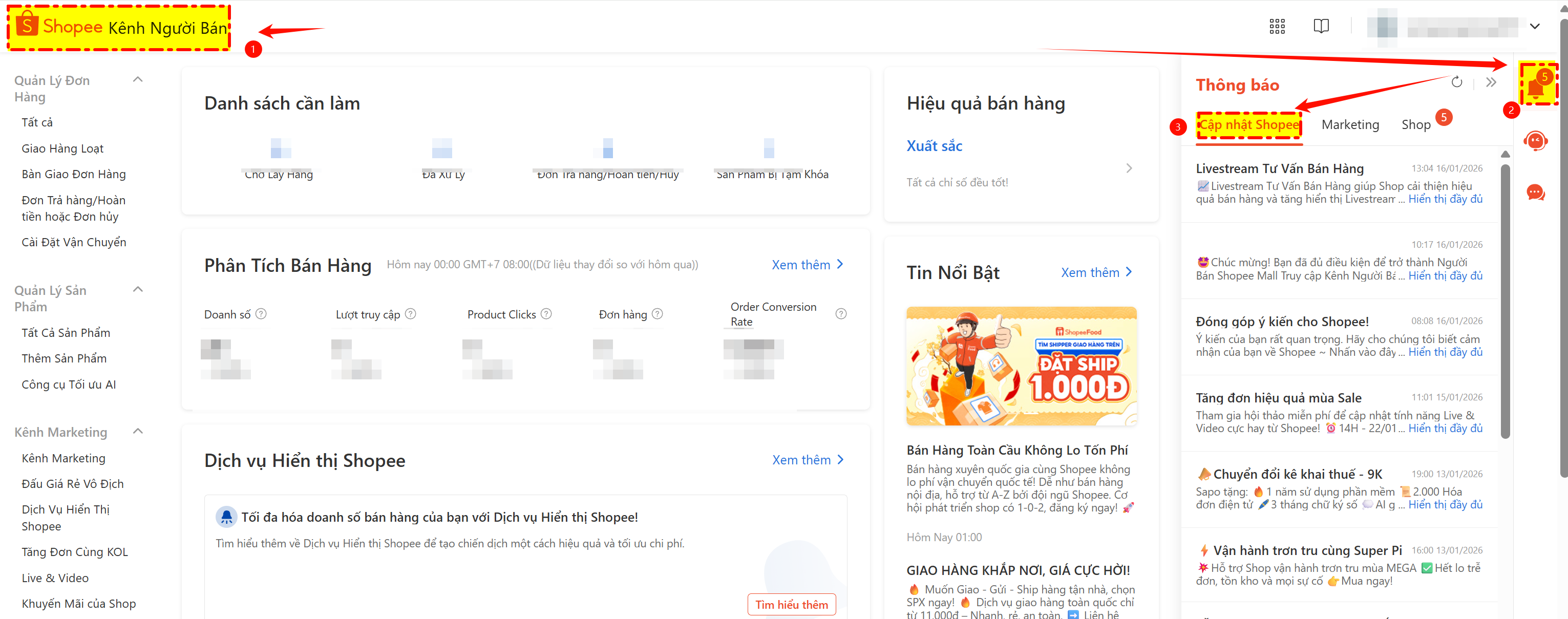 Cách nhận hóa đơn điện tử từ Shopee