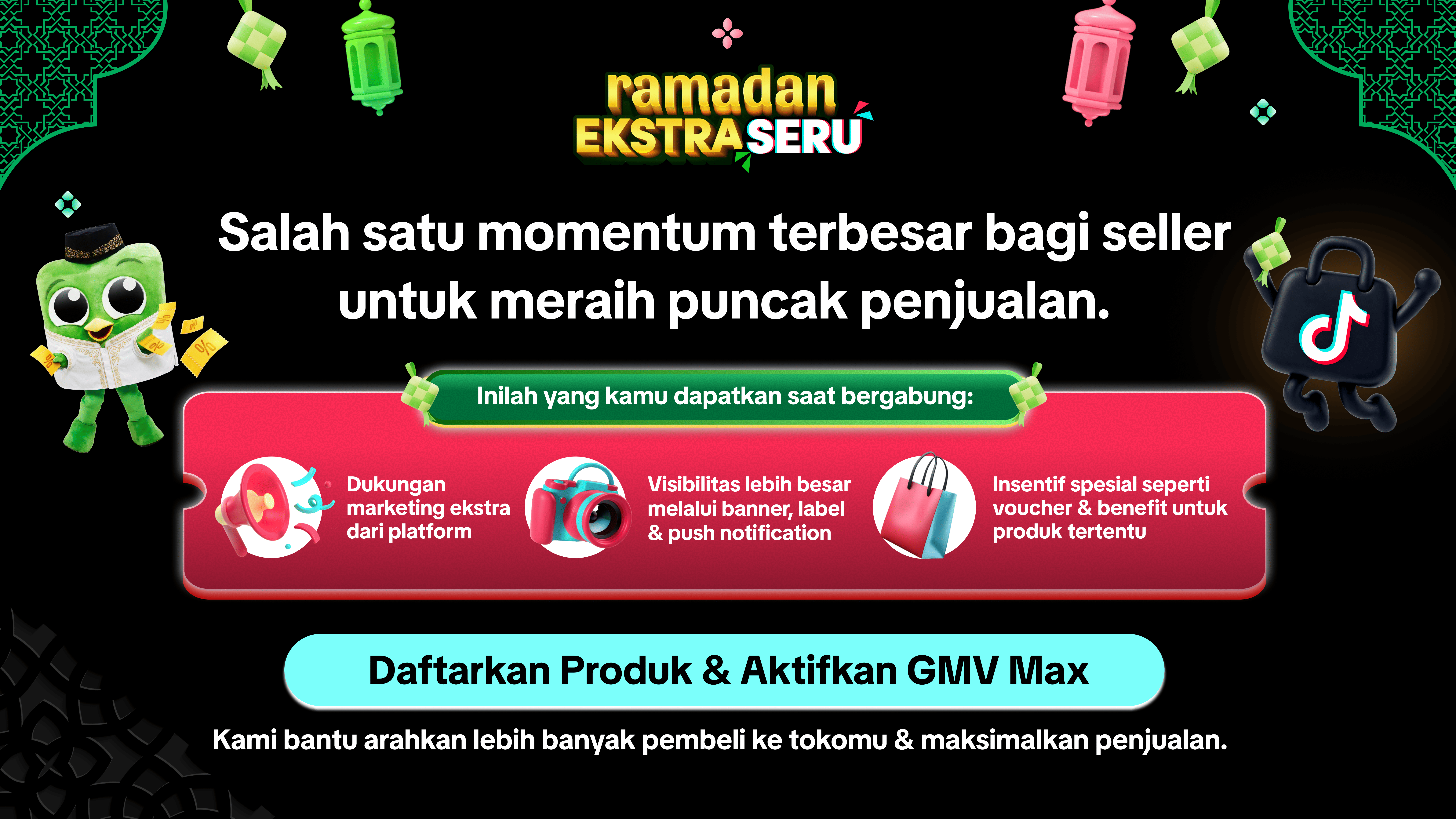 Program Ramadhan Ekstra Seru TikTok Shop dan Tokopedia