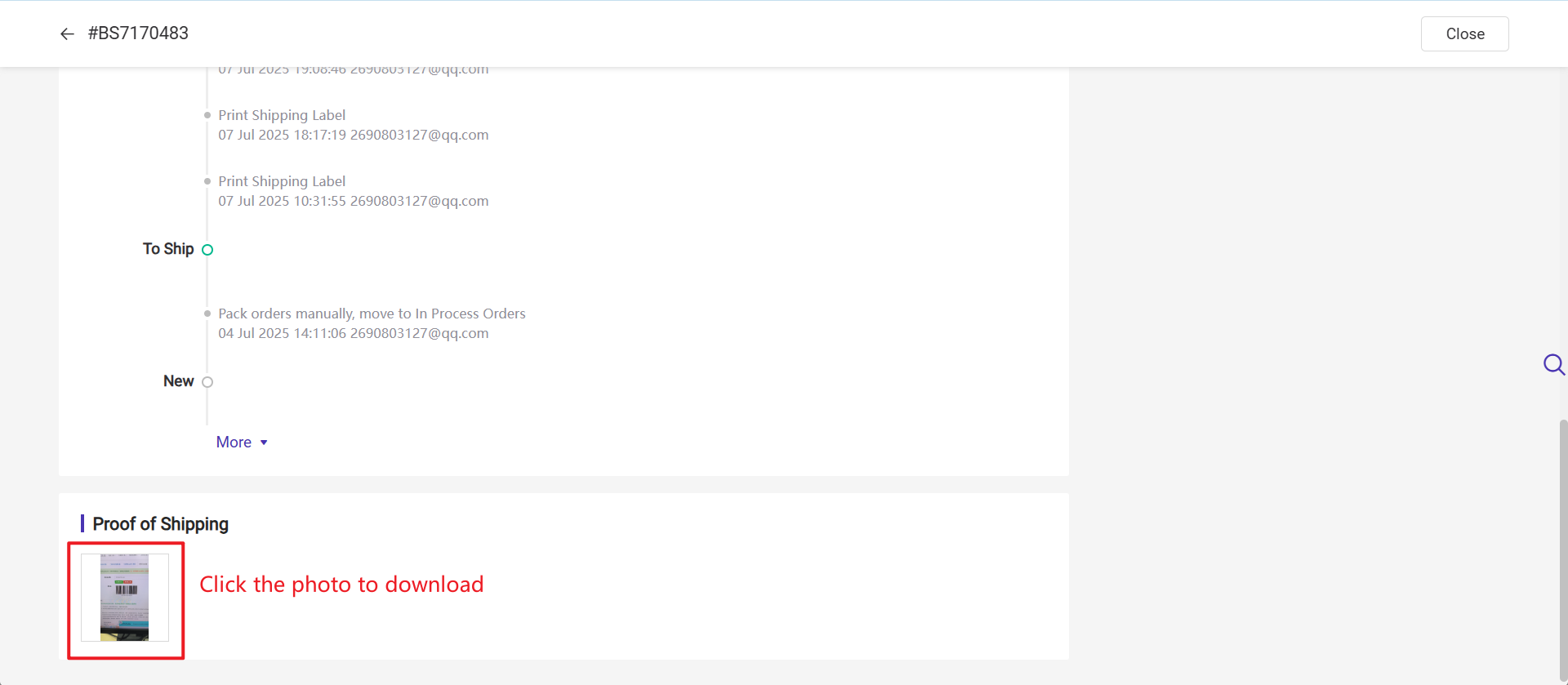 bigseller capture proof