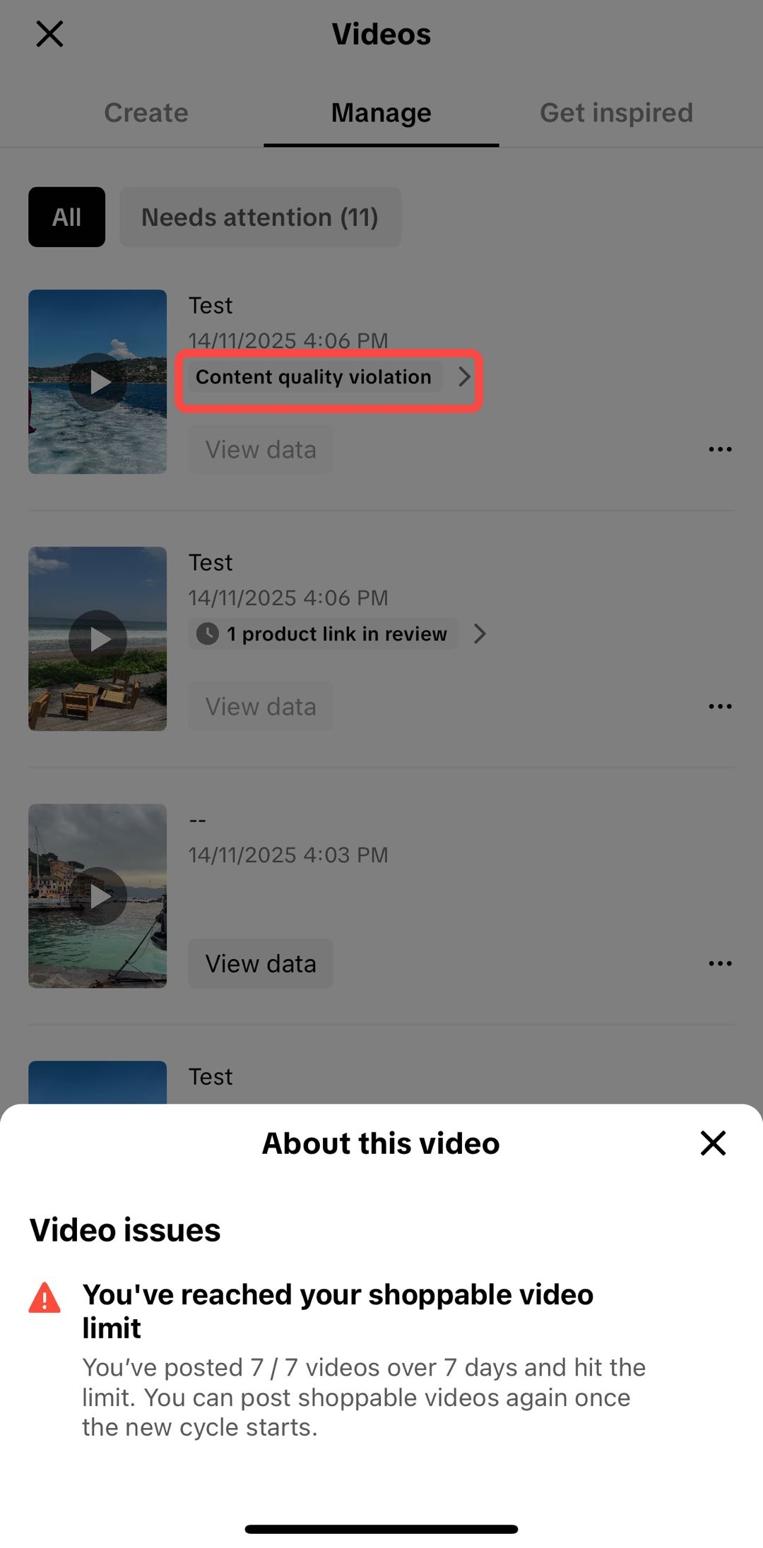 tiktok shop content quality violation2