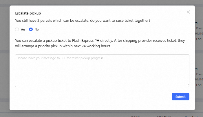 How to Request Parcel Pickup for LEX & 3PLs in Lazada Seller Center