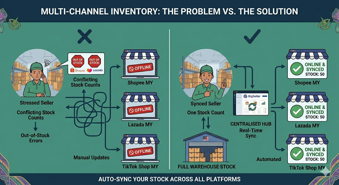 Invisible Inventory on Shopee, Lazada, and TikTok Shop Malaysia