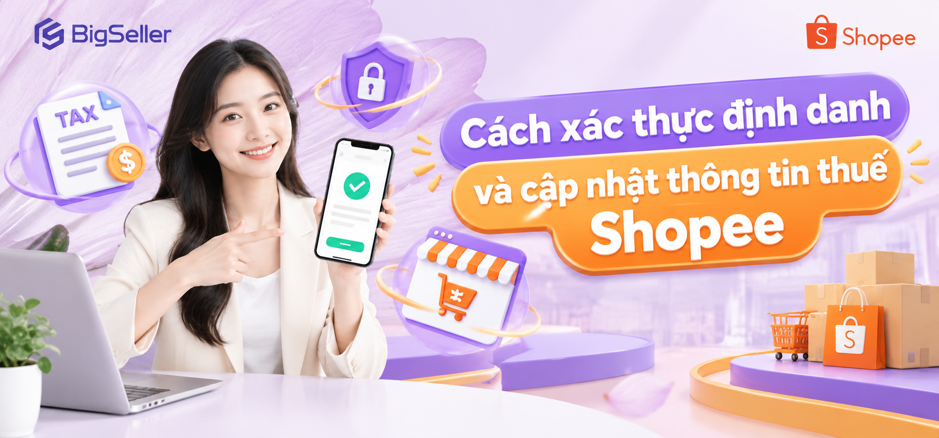 Cách xác thực định danh Shopee