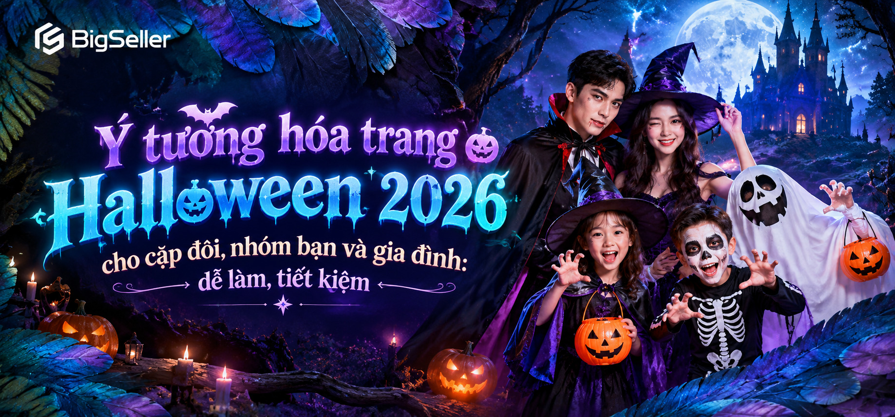 Ý tưởng hóa trang Halloween 2026 đẹp